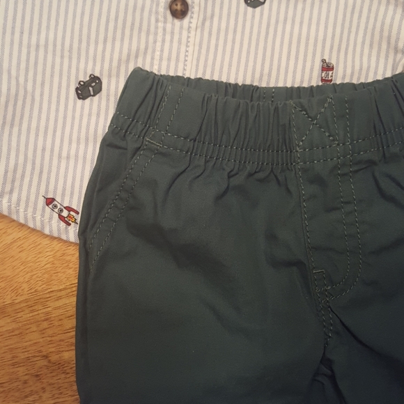 Last Chance! Carter's Baby Button Up & Pants Set - Picture 6 of 7